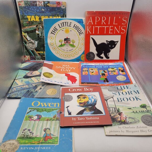 CALDECOT HONOR Huge Lot of 9 Vintage Children's Books - BK026 - Picture 1 of 10